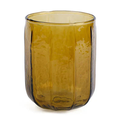 Casa Amarosa Hammered Water Glass- Clear
