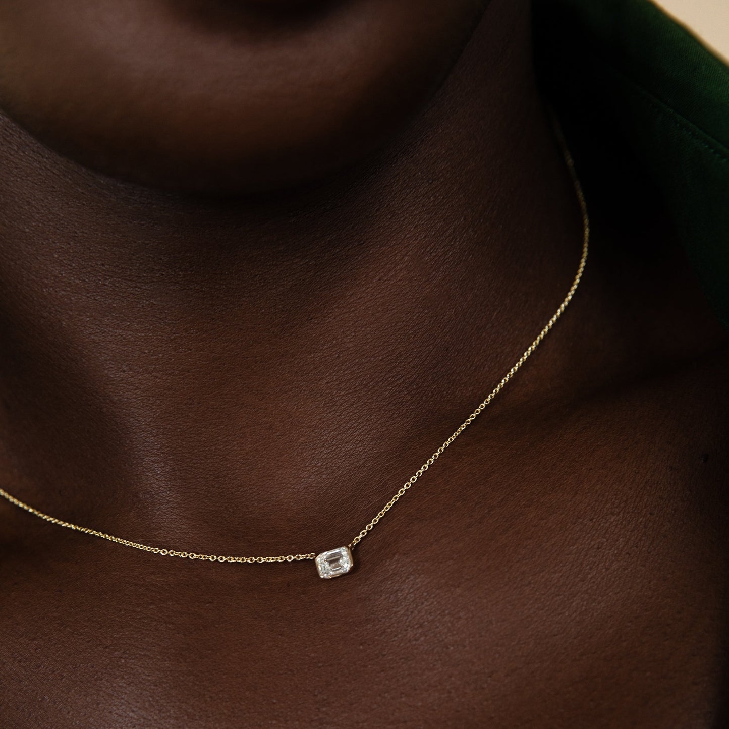 Medium Emerald Sunrise Pendant