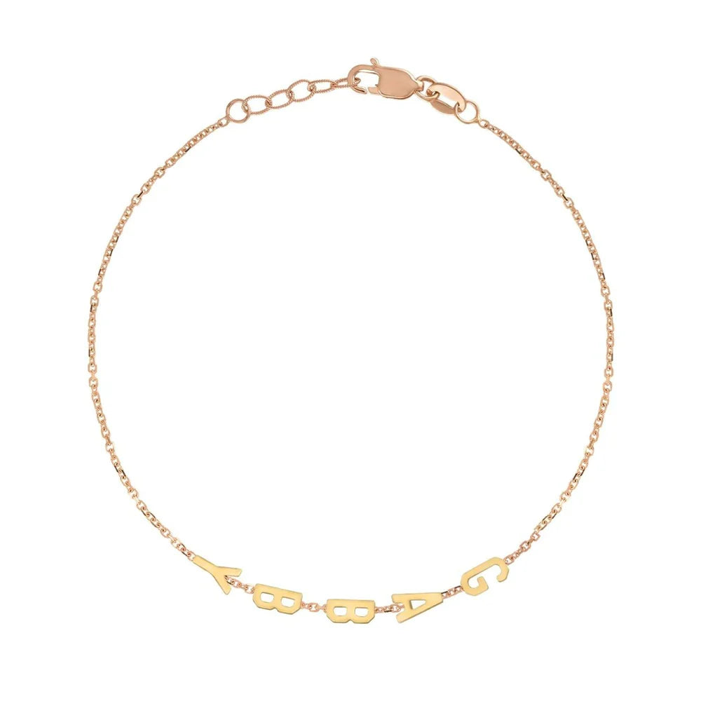 Mini Mini Letter Bracelet