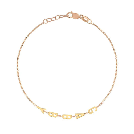 Mini Mini Letter Bracelet