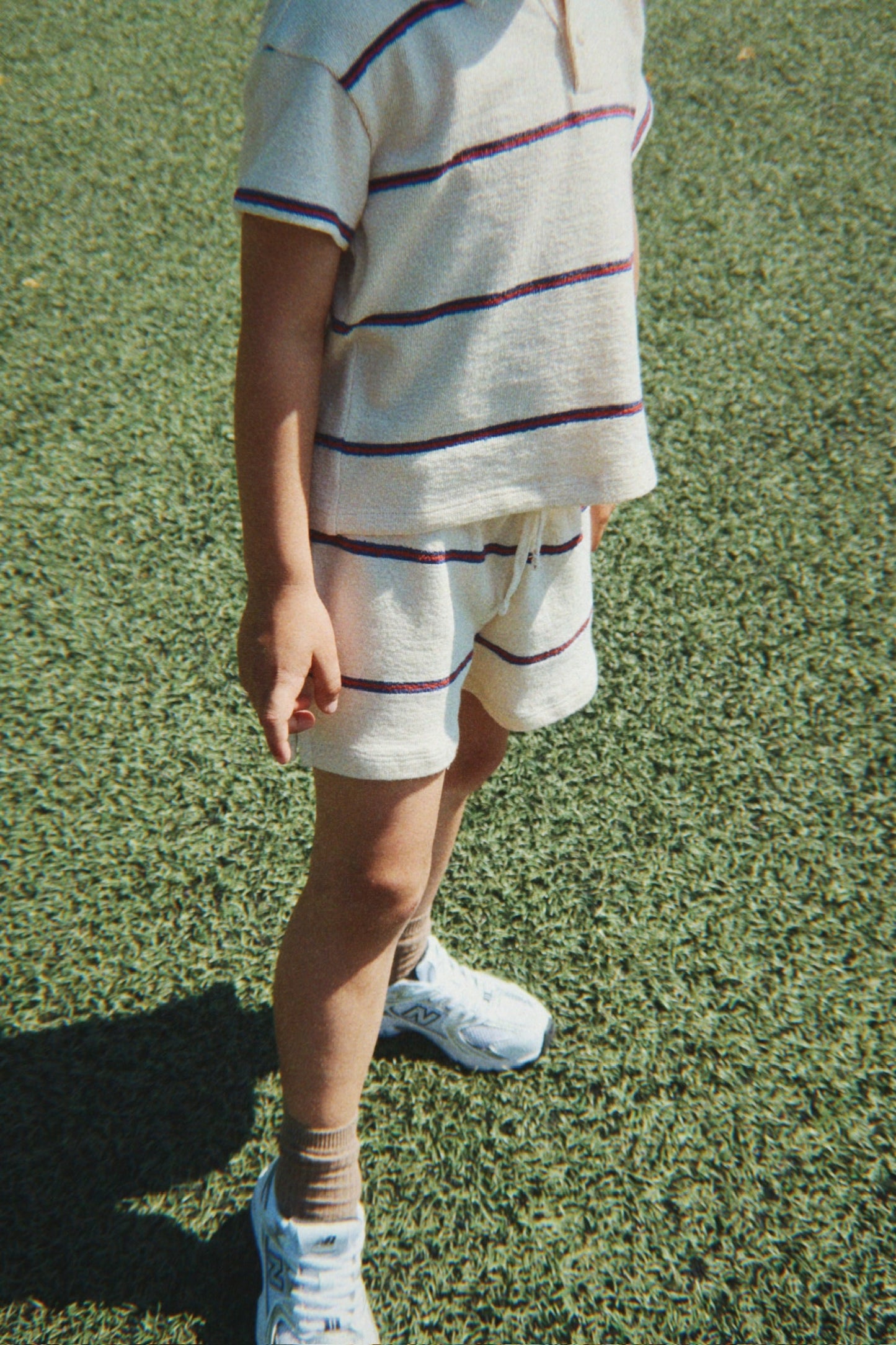 Trio Stripe Polo Set