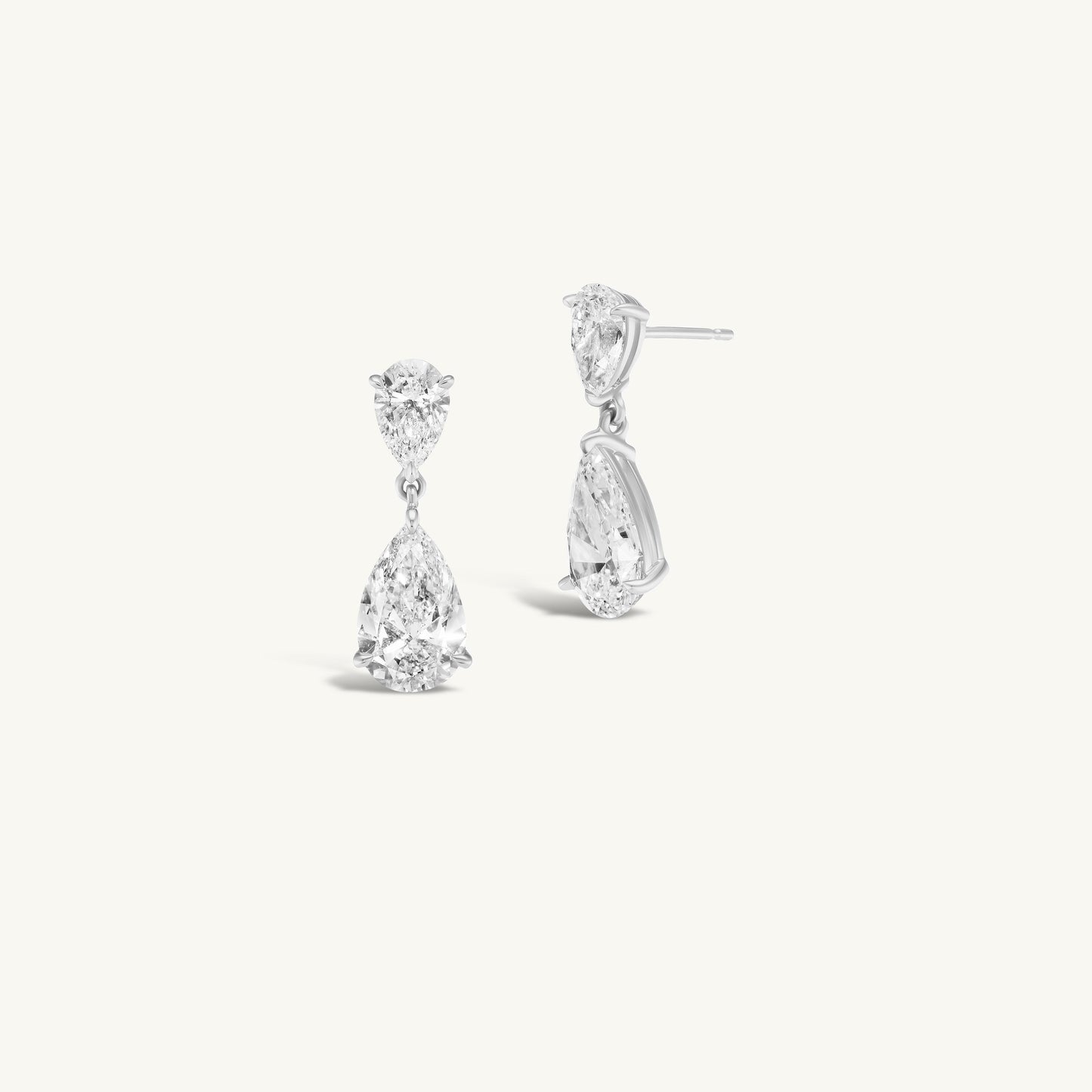 Double Pear Drop Earrings