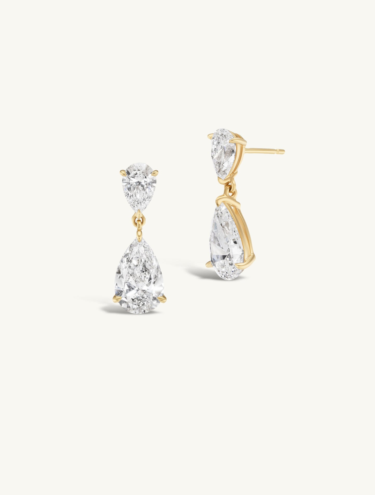 Double Pear Drop Earrings