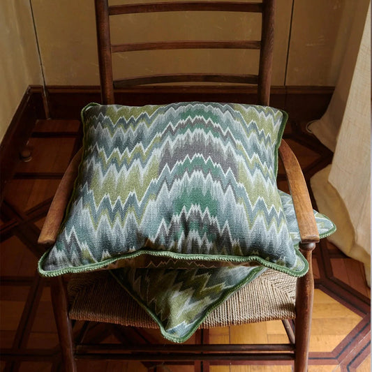 Pillow Herringbone Green