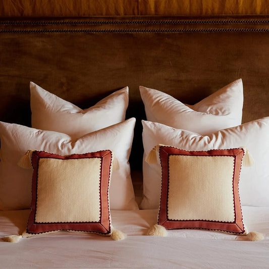 Pillow with Trimming and Tassels