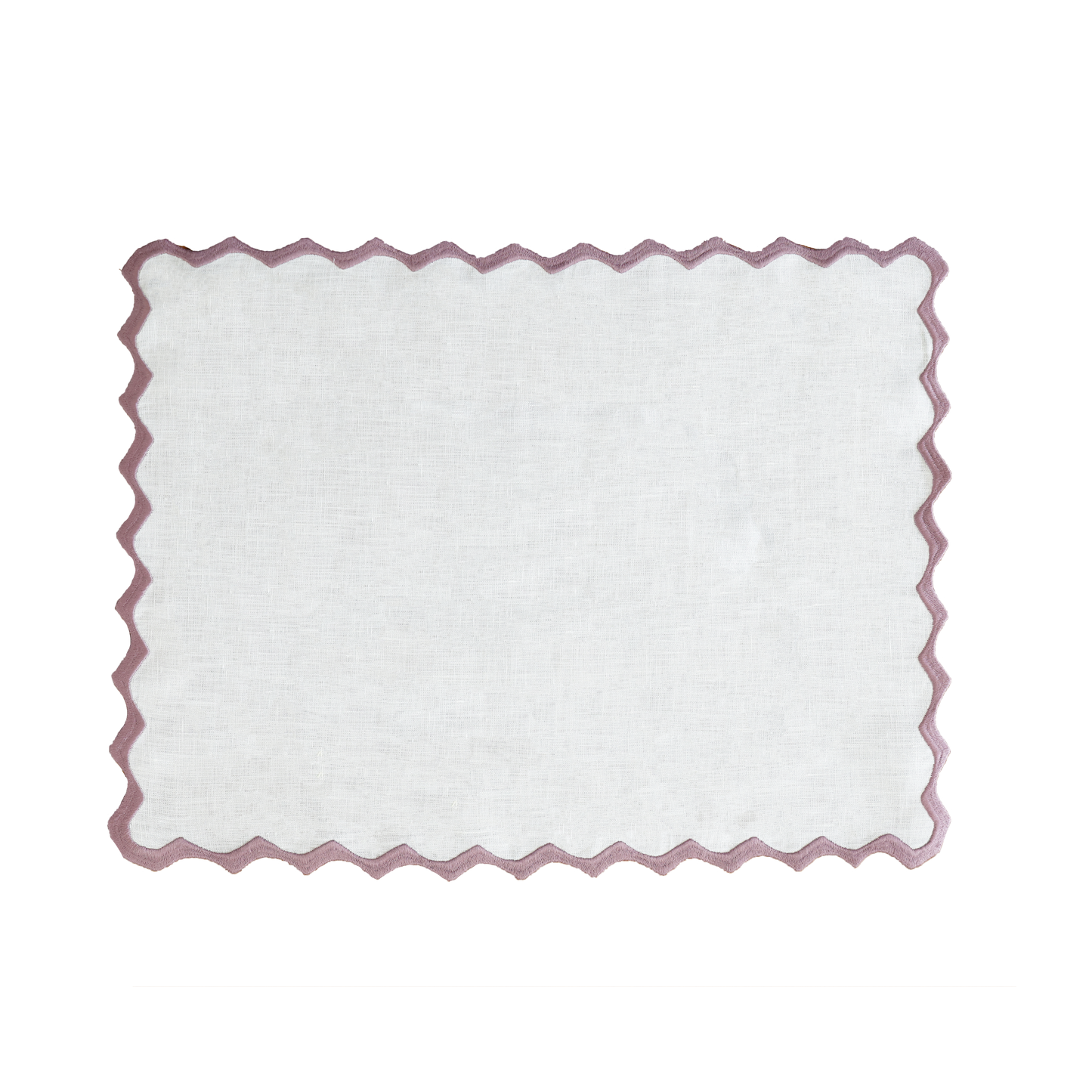 Embroidered Ripple Stitch Placemats 14" × 18" (Set of 4)