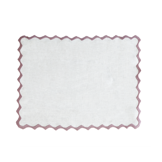 Embroidered Ripple Stitch Placemats 14" × 18" (Set of 4)