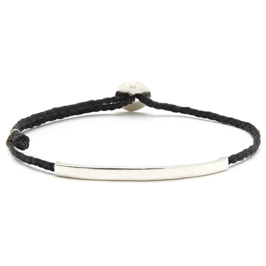 Men's Personalized ID Signature Bracelet Black