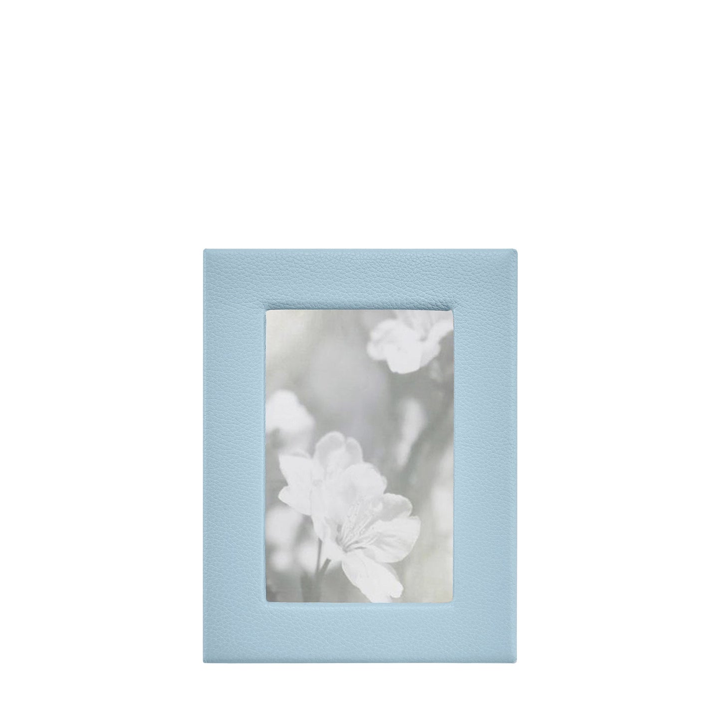 4" x 6" Studio Frame — Light Blue Pebble Grain Leather