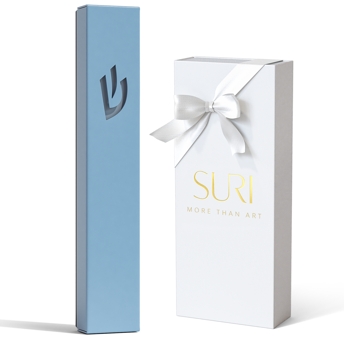 Classic Stainless Steel Mezuzah – Minimalist Judaica - Sweetheart Series