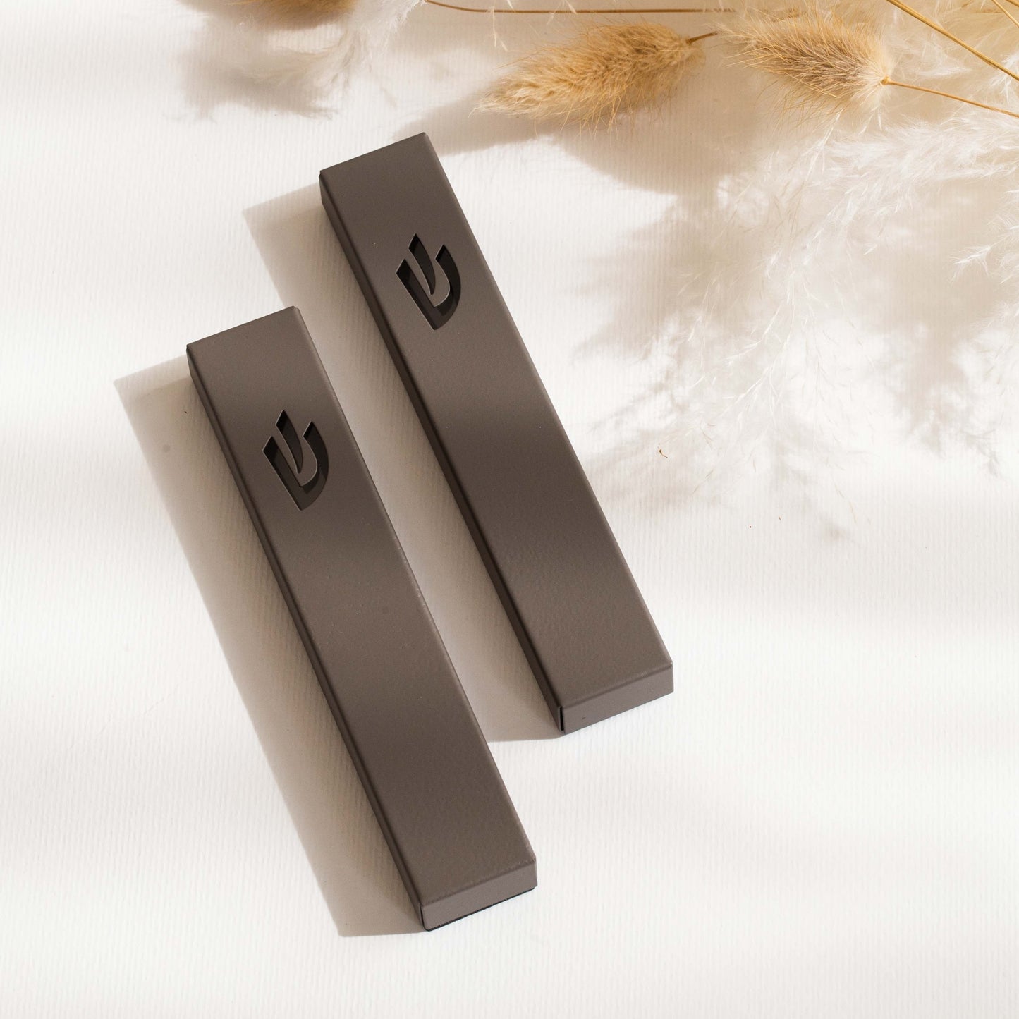 Classic Stainless Steel Mezuzah – Minimalist Judaica - Sweetheart Series