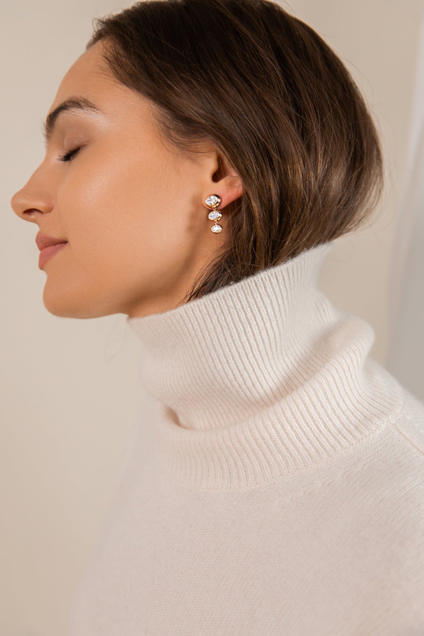 Venus Triple Drop Earrings
