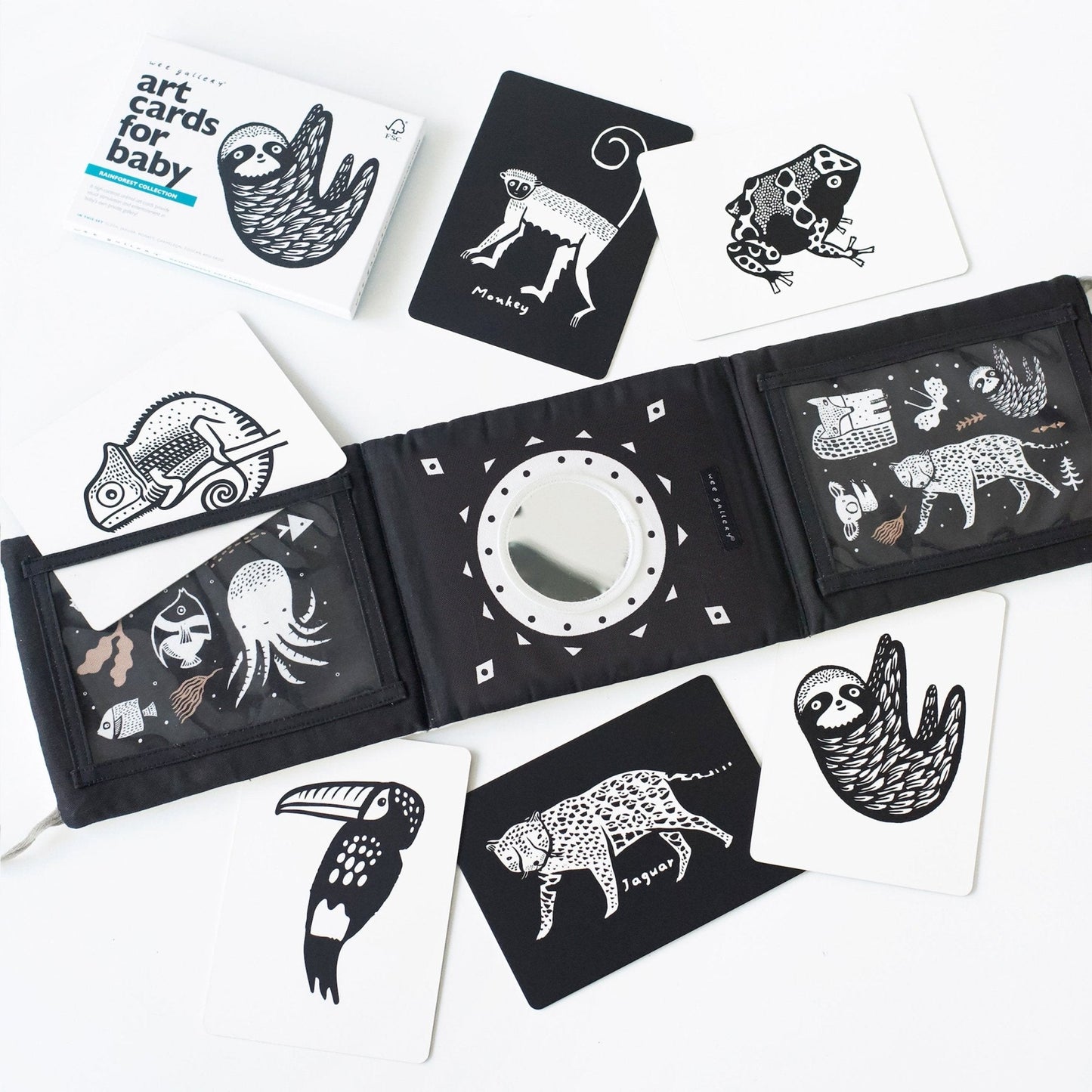 Baby Tummy Time Gallery with Mirror Bundle