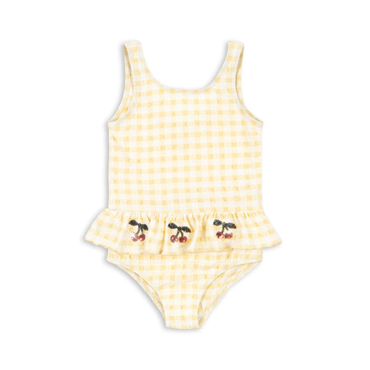 Etta Swimsuit in Banana Almond Check
