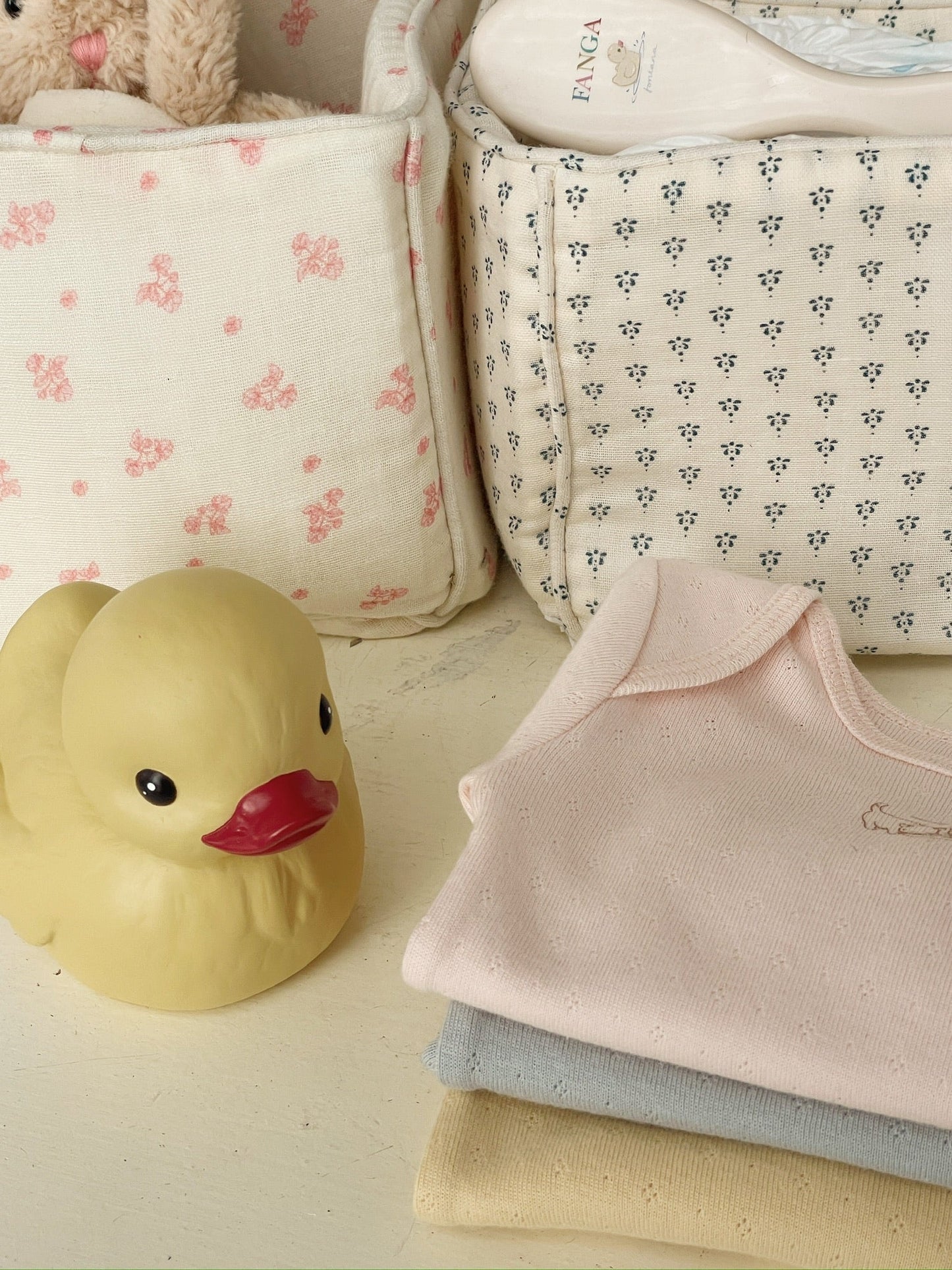 Pearl 2 Pack SS Bodysuit in Cream and Creole Pink