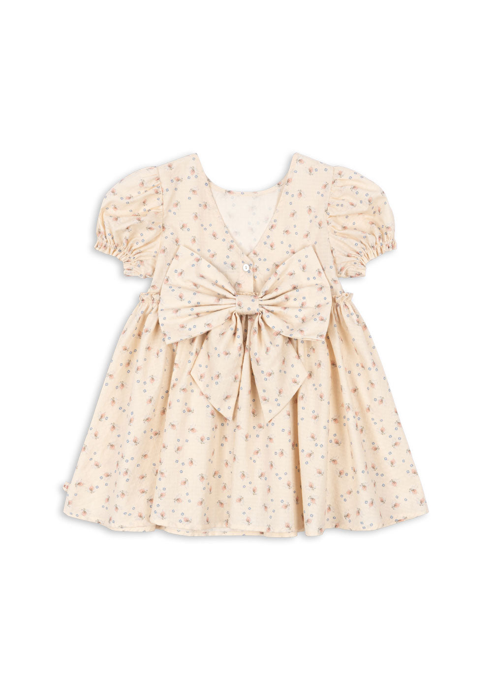 Evia Bow Dress in Brise d'Été
