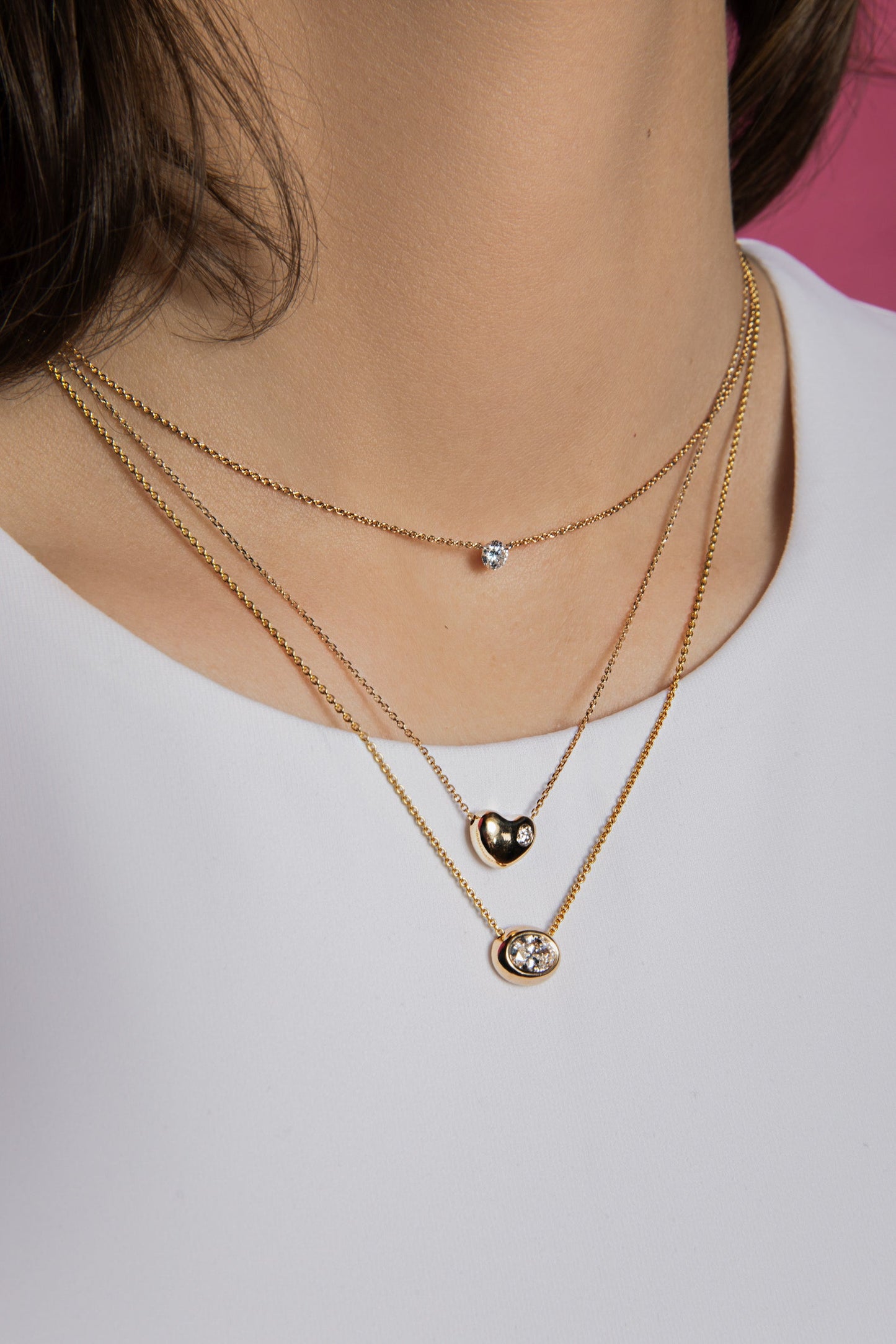 Heart Pebble Pendant